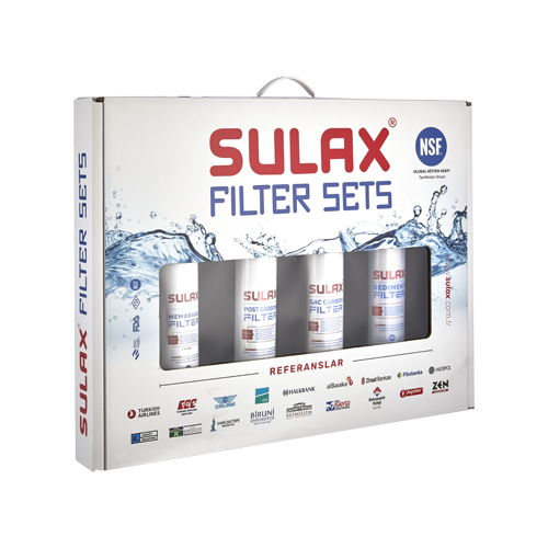 Sulax Inline Su Arıtma Filtre Seti Kutulu