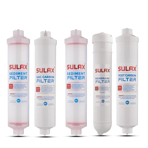 Sulax Inline Su Arıtma Filtresi 5'li Set